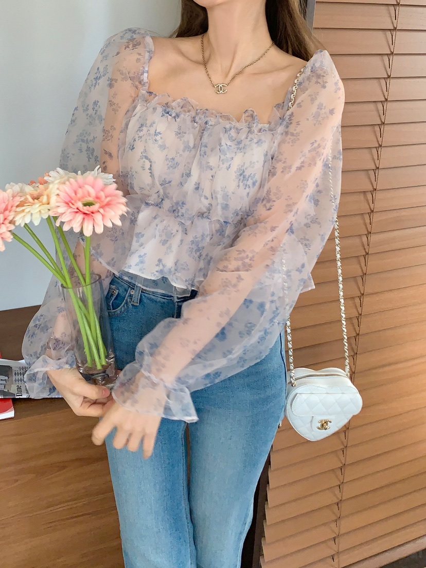 CRONG直郵韓國代購女裝新款熱賣推薦時尚人氣真品襯衫蕾絲衫CRONG襯衫/蕾絲衫