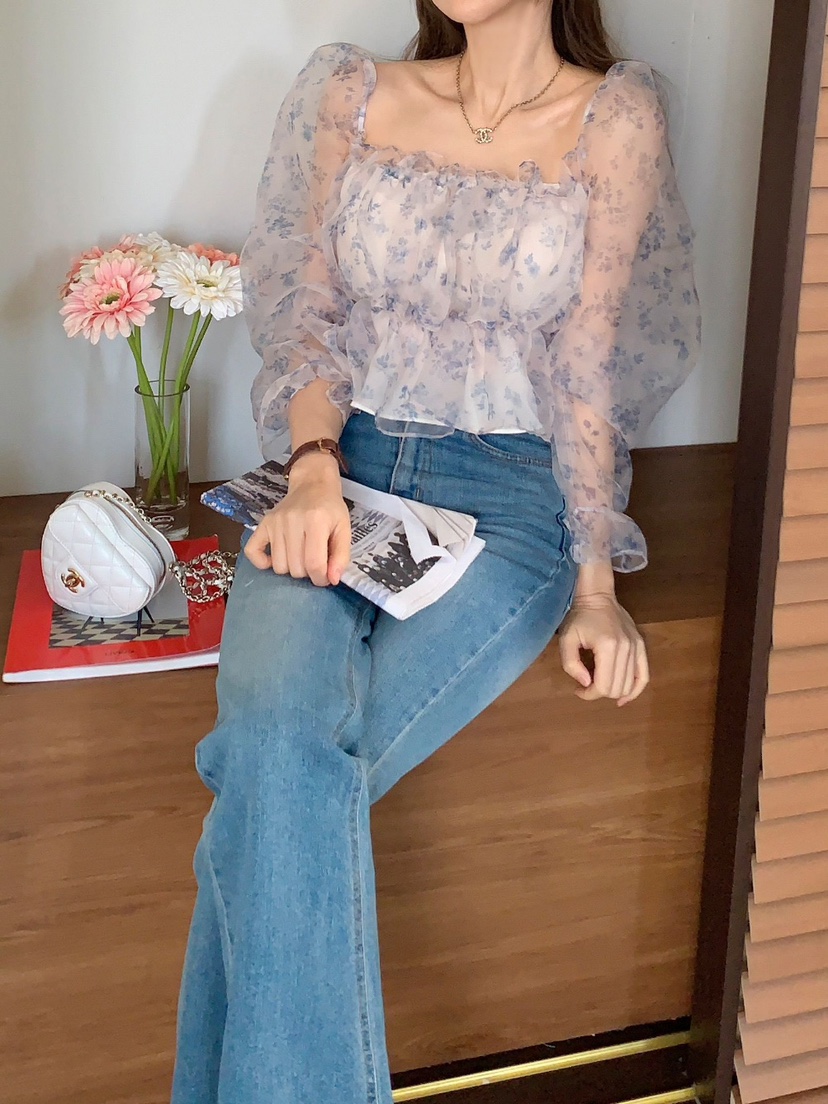 CRONG直郵韓國代購女裝新款熱賣推薦時尚人氣真品襯衫蕾絲衫CRONG襯衫/蕾絲衫