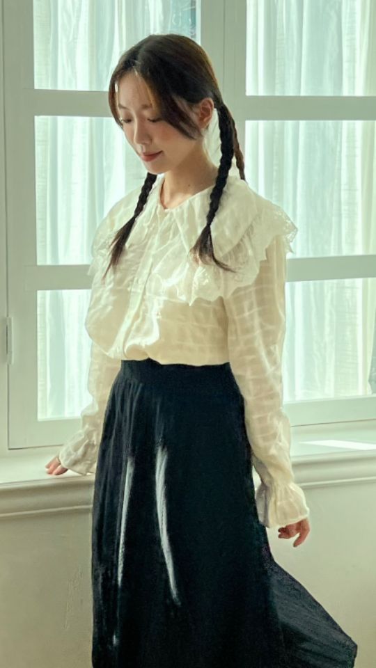 HEY/TO SEWING韓國直郵東大門實拍女裝新款職業襯衫蕾絲衫BY HEY/TO SEWING襯衫/蕾絲衫