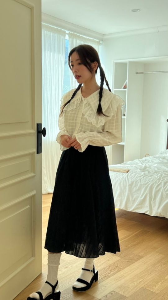 HEY/TO SEWING韓國直郵東大門實拍女裝新款職業襯衫蕾絲衫BY HEY/TO SEWING襯衫/蕾絲衫