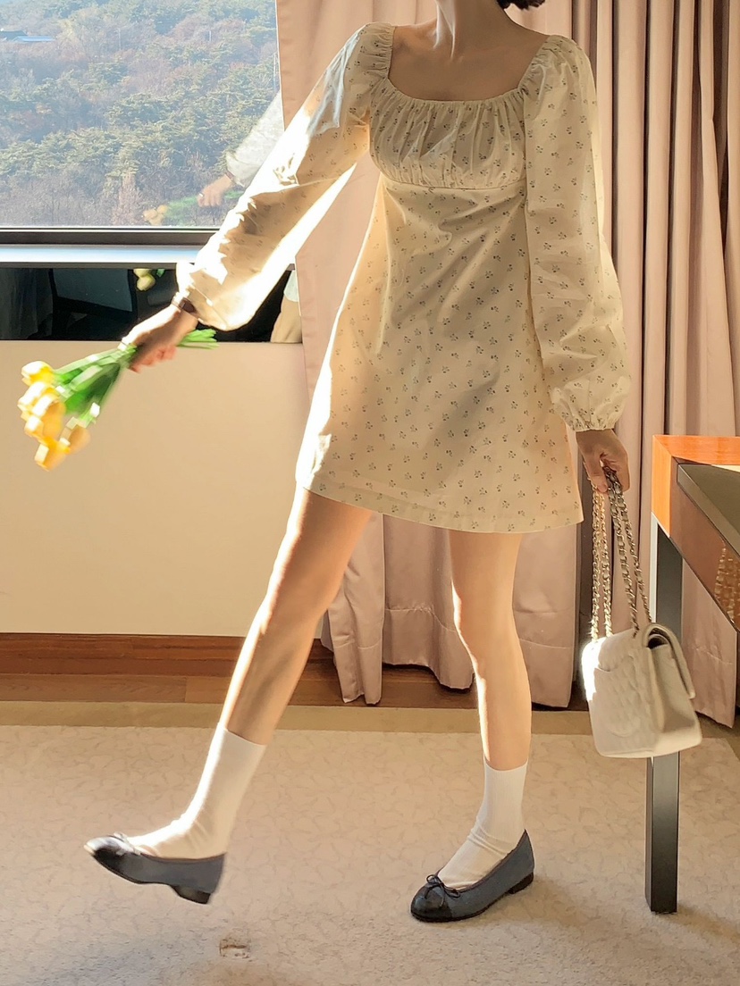 CRONG韓國直郵女裝新款25春夏職業真品熱賣時尚人氣休閑連衣裙CRONG連衣裙