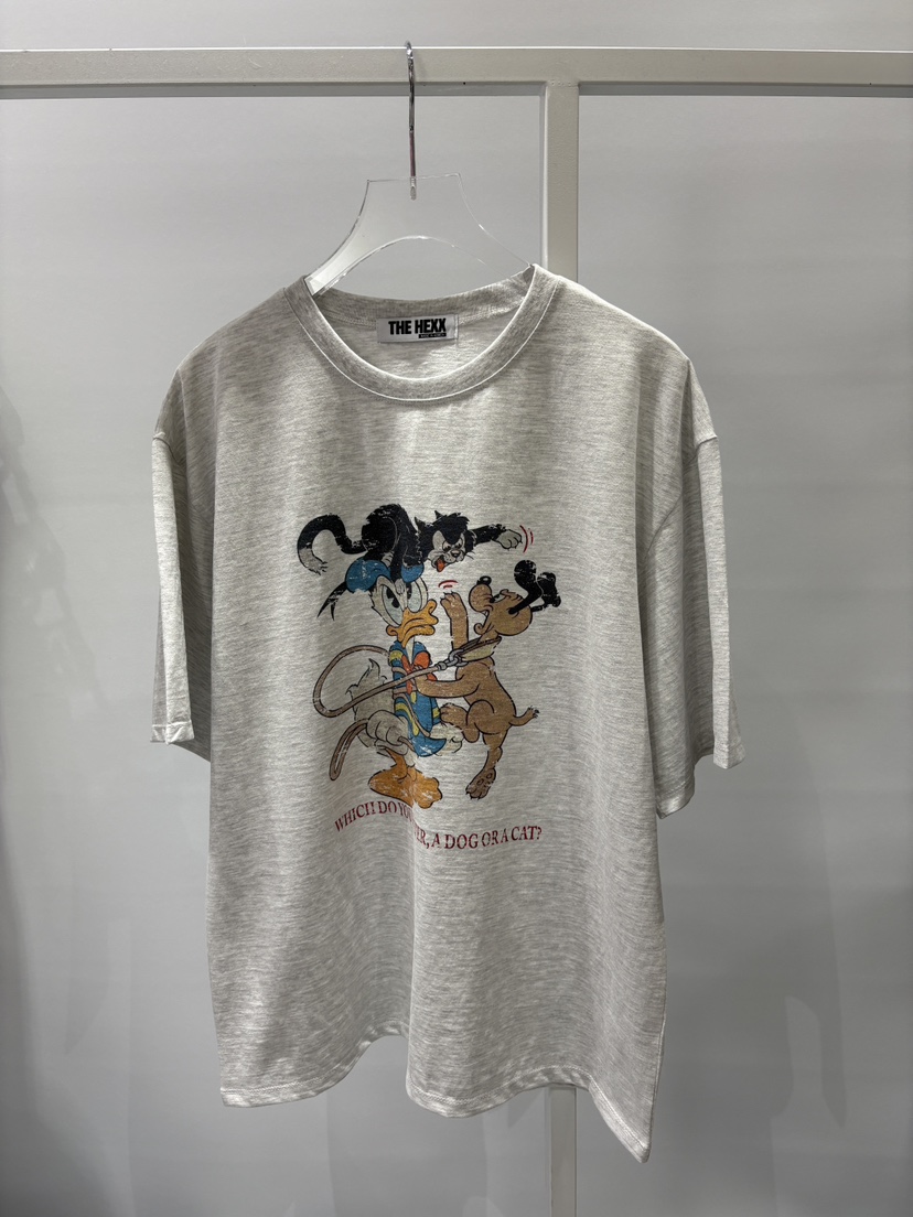 HEXX韓國直郵女裝新品時尚職業人氣熱賣真品休閑25春夏推薦T恤THE HEXXT恤圖色1
