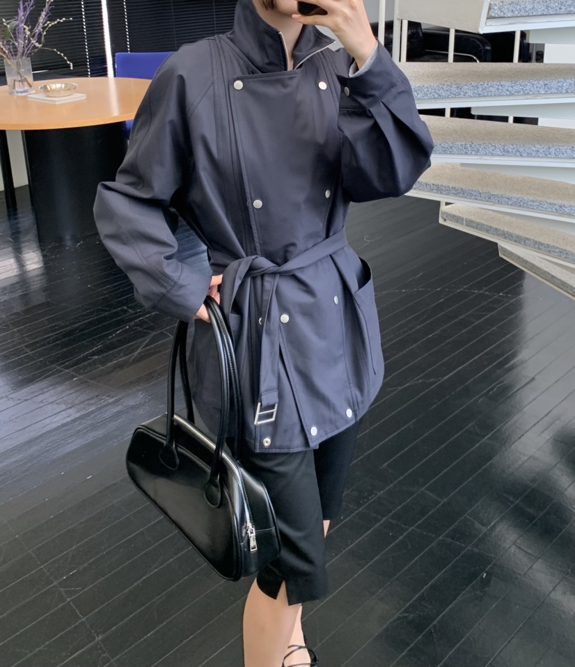 MURMUR韓國直郵東大門實拍女裝新款時尚職業真品夾克含腰帶MURMUR夾克