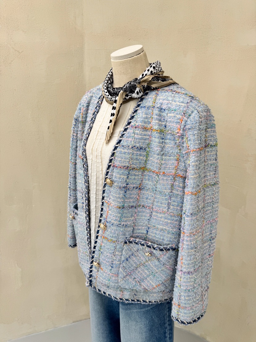 LAUNDRY韓國直郵東大門代購女裝新品休閑職業真品夾克粗花呢LAUNDRY夾克