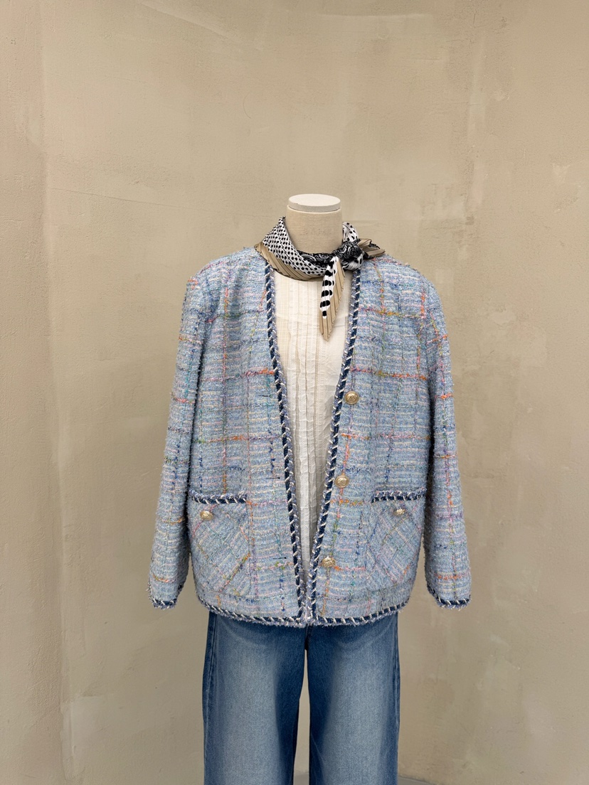 LAUNDRY韓國直郵東大門代購女裝新品休閑職業真品夾克粗花呢LAUNDRY夾克圖色3