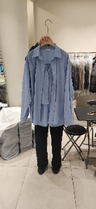 NAVYBURST韓國直郵東大門實拍女裝新品熱賣推薦人氣襯衫蕾絲衫NAVY BURST襯衫/蕾絲衫圖色4