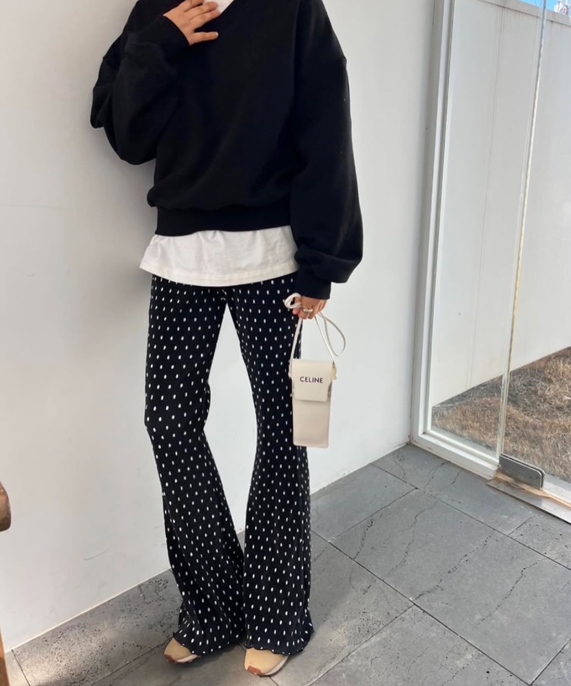 BYRING韓國直郵東大門代購女裝新款職業休閑熱賣休閑褲喇叭BYRING休閑褲