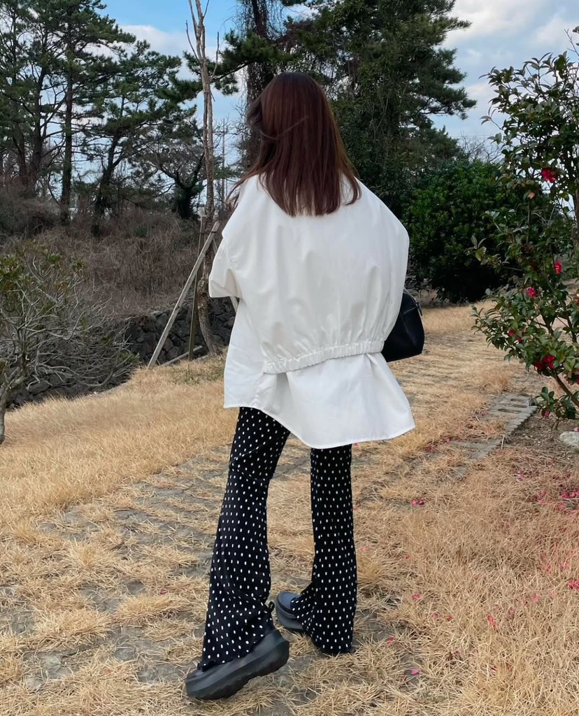 BYRING韓國直郵東大門代購女裝新款職業休閑熱賣休閑褲喇叭BYRING休閑褲