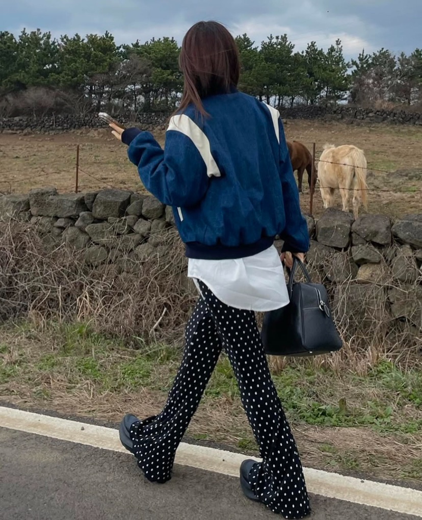 BYRING韓國直郵東大門代購女裝新款職業休閑熱賣休閑褲喇叭BYRING休閑褲
