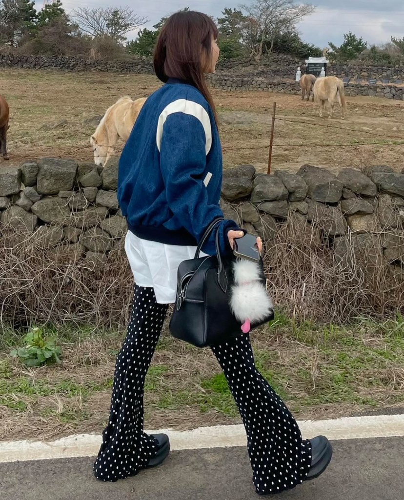 BYRING韓國直郵東大門代購女裝新款職業休閑熱賣休閑褲喇叭BYRING休閑褲