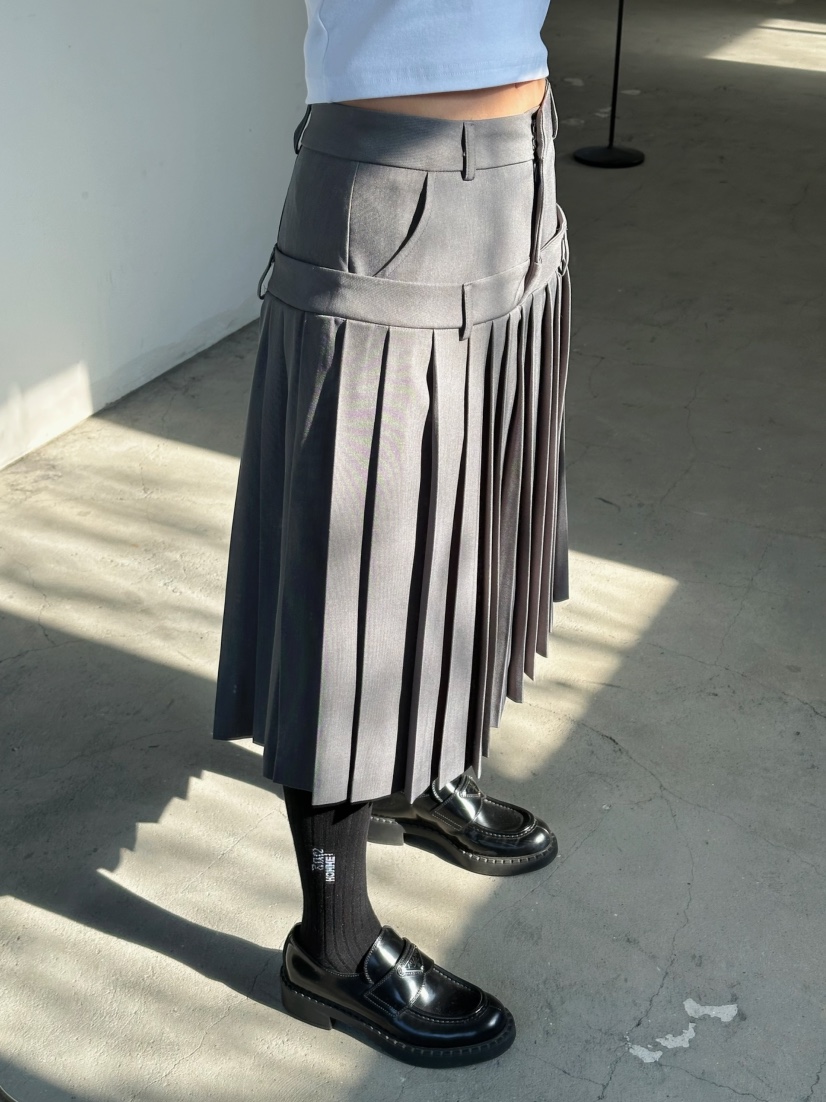 BYRING韓國直郵東大門實拍女裝新品人氣時尚真品半身裙中短裙BYRING半身裙/中短裙