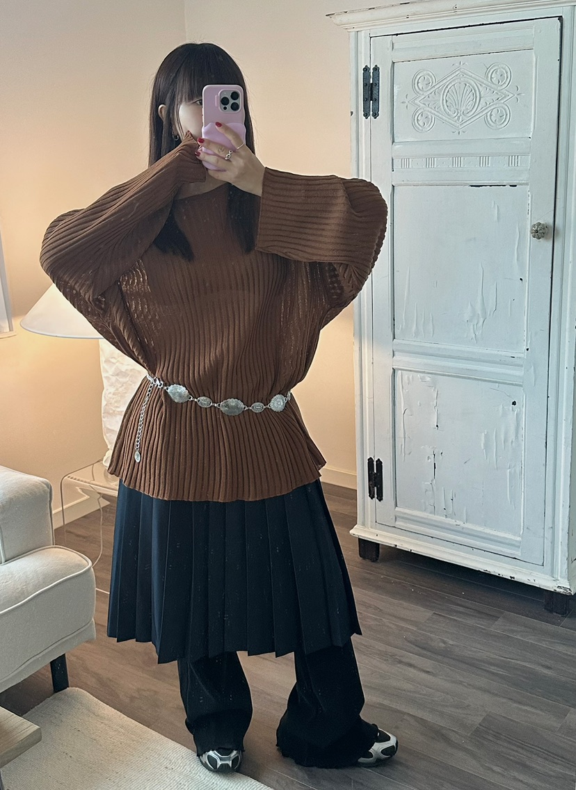 BYRING韓國直郵東大門實拍女裝新品人氣時尚真品半身裙中短裙BYRING半身裙/中短裙
