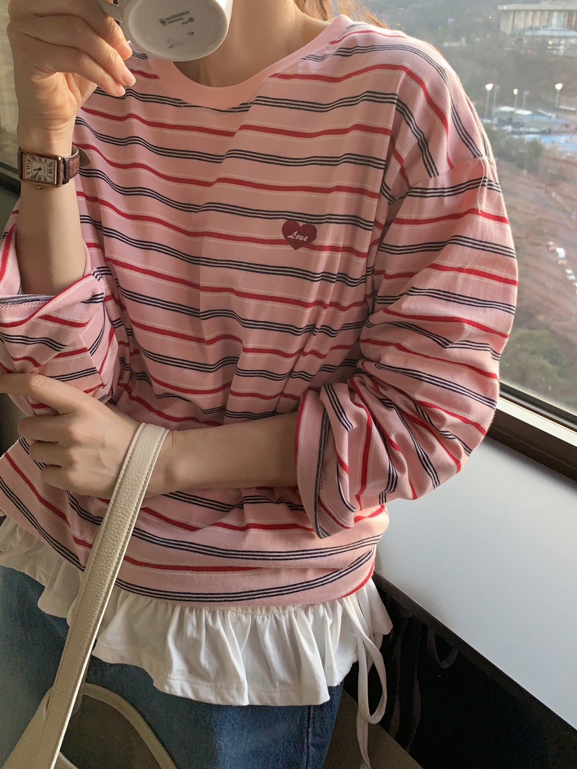 FORMSTUDIO韓國直郵東大門代購女裝新款真品人氣25春夏長袖T恤FORMSTUDIO長袖T恤