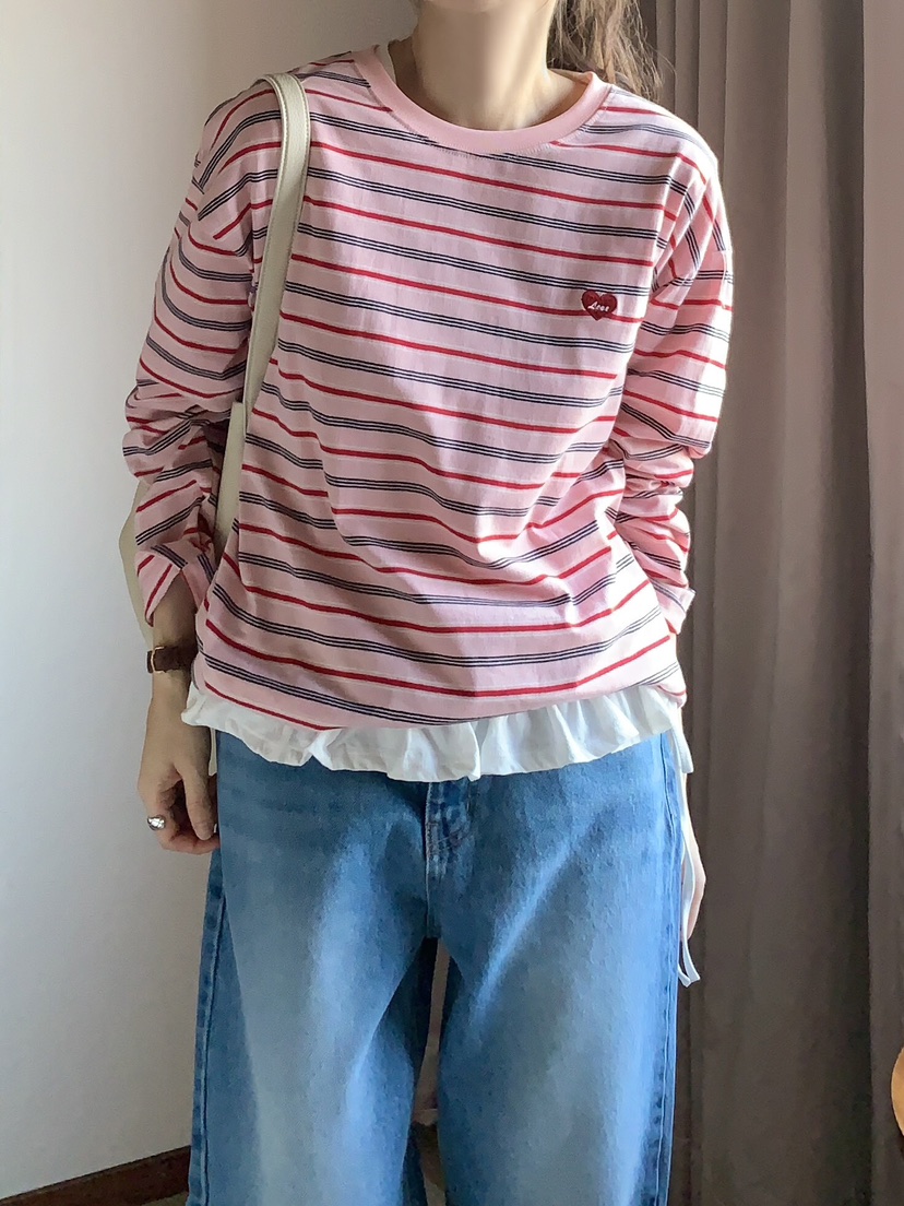 FORMSTUDIO韓國直郵東大門代購女裝新款真品人氣25春夏長袖T恤FORMSTUDIO長袖T恤圖色3