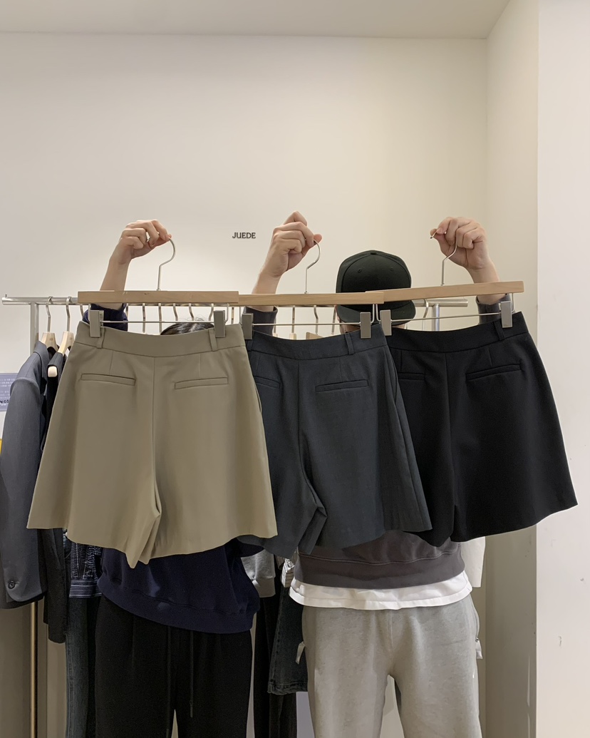 JUEDE(此品牌容易投訴)韓國代購女士新品熱賣25春夏職業短褲JUEDE短褲