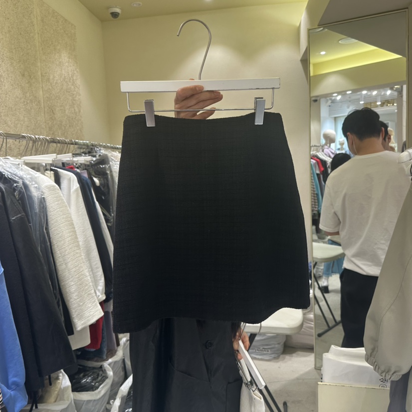 REFLAT韓國代購女裝新款人氣推薦真品休閑職業25春夏短裙粗花呢REFLAT短裙圖色2