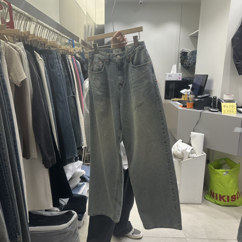 ODIF韓國代購女士新款時尚人氣25春夏真品職業休閑熱賣牛仔褲ODIF牛仔褲