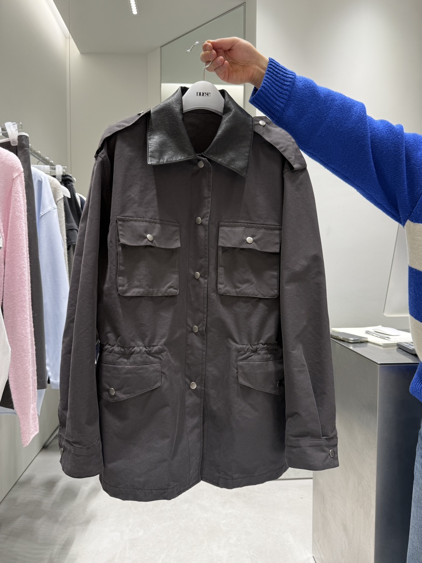 NUESE韓國代購女士新品人氣熱賣時尚休閑推薦25春夏職業夾克NUESE夾克圖色2
