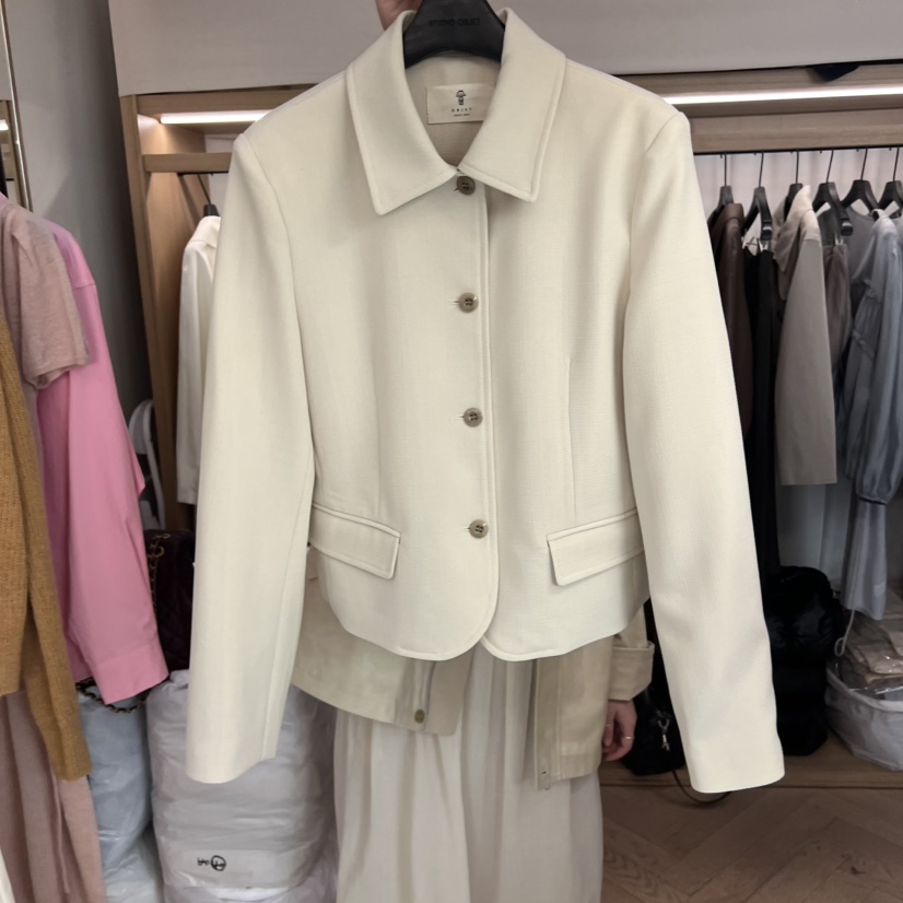 OBJET東大門代購女裝新品人氣職業時尚25春夏真品熱賣推薦夾克love us u/OBJET夾克