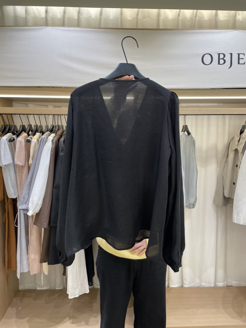 OBJET韓國直郵女裝新款人氣休閑推薦職業時尚25春夏襯衫蕾絲衫love us u/OBJET襯衫/蕾絲衫