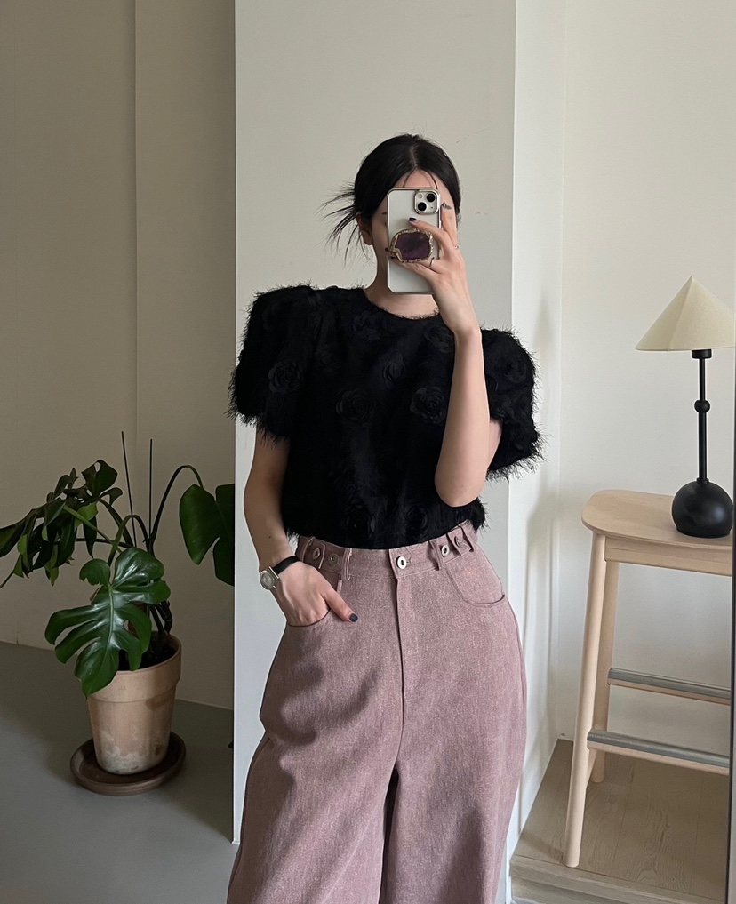 AMUSE SEOUL韓國直郵女裝新品休閑熱賣推薦25春夏襯衫蕾絲衫AMUSE SEOUL襯衫/蕾絲衫