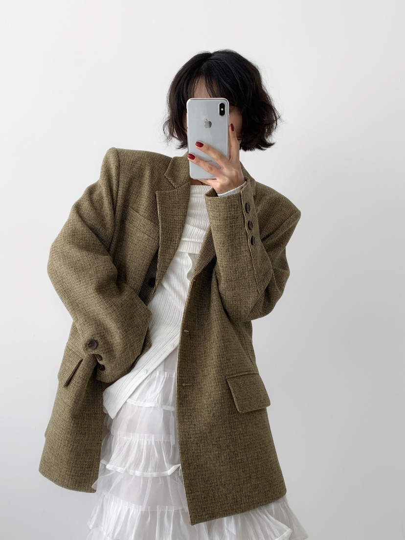 OVER NEAP直郵韓國代購女裝新款25春夏真品熱賣推薦休閑夾克OVER NEAR夾克