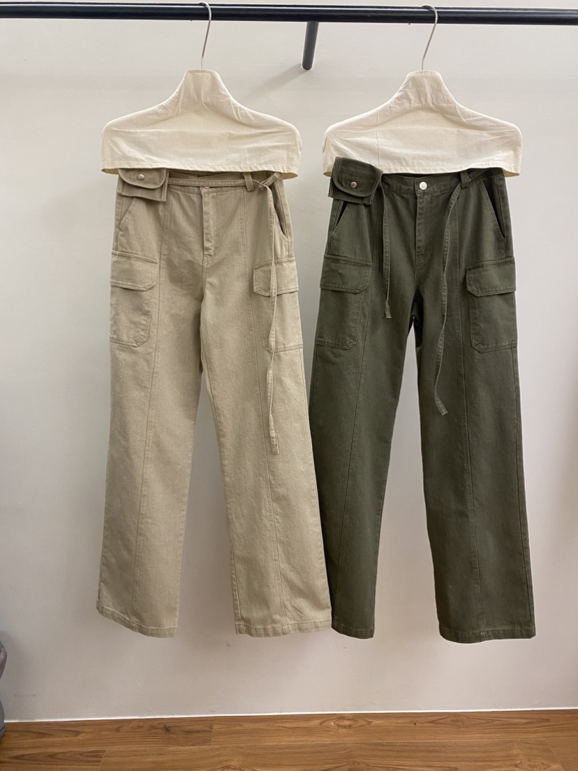 JADEMARKET直郵韓國代購女裝新品休閑推薦真品熱賣休閑褲口袋JADE MARKET休閑褲