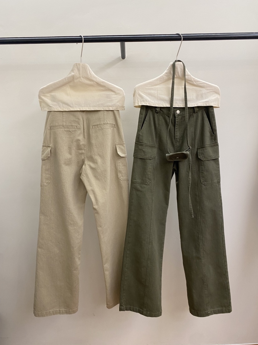 JADEMARKET直郵韓國代購女裝新品休閑推薦真品熱賣休閑褲口袋JADE MARKET休閑褲