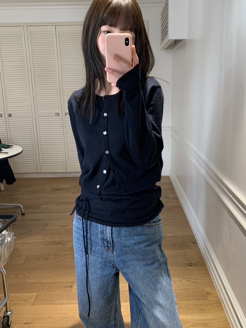 UTRE直郵韓國代購女裝新品真品職業人氣時尚針織衫短款開衫UTRE針織衫