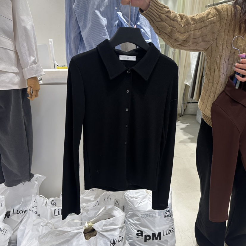 LIL韓國直郵東大門代購女裝新品人氣真品25春夏長袖T恤羊毛衫LIL長袖T恤圖色3