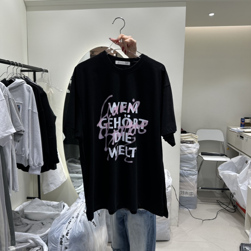 AT THE END韓國直郵女裝新品25春夏推薦真品職業人氣時尚T恤AT THE ENDT恤圖色4