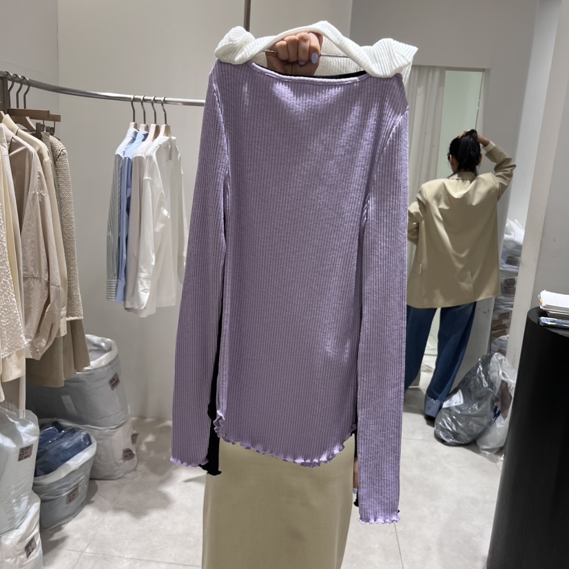 GLOW AND NYMPH韓國直郵東大門代購女裝新款真品時尚長袖T恤GLOW AND NYMPH長袖T恤圖色3