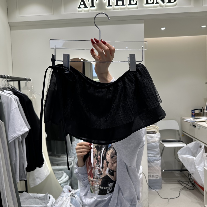 AT THE END韓國直郵東大門實拍女裝新款真品25春夏推薦短裙AT THE END短裙