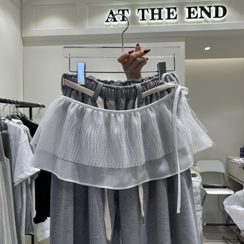 AT THE END韓國直郵東大門實拍女裝新款真品25春夏推薦短裙AT THE END短裙