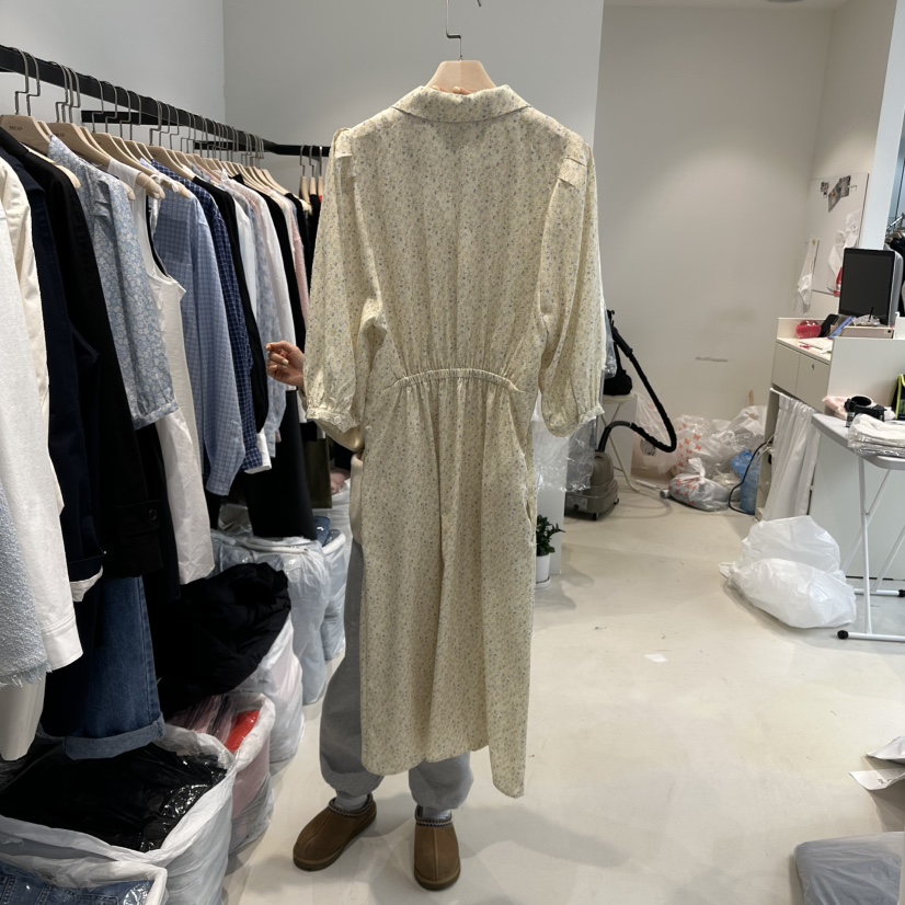 BREAD韓國直郵東大門代購女裝新品25春夏職業推薦休閑連衣裙BREAD連衣裙