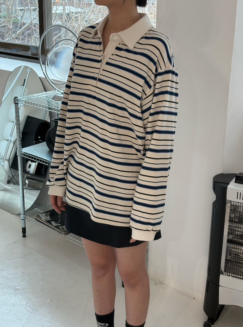 X-MOOD韓國直郵東大門實拍女裝新款25春夏人氣熱賣長袖T恤X-MOOD長袖T恤