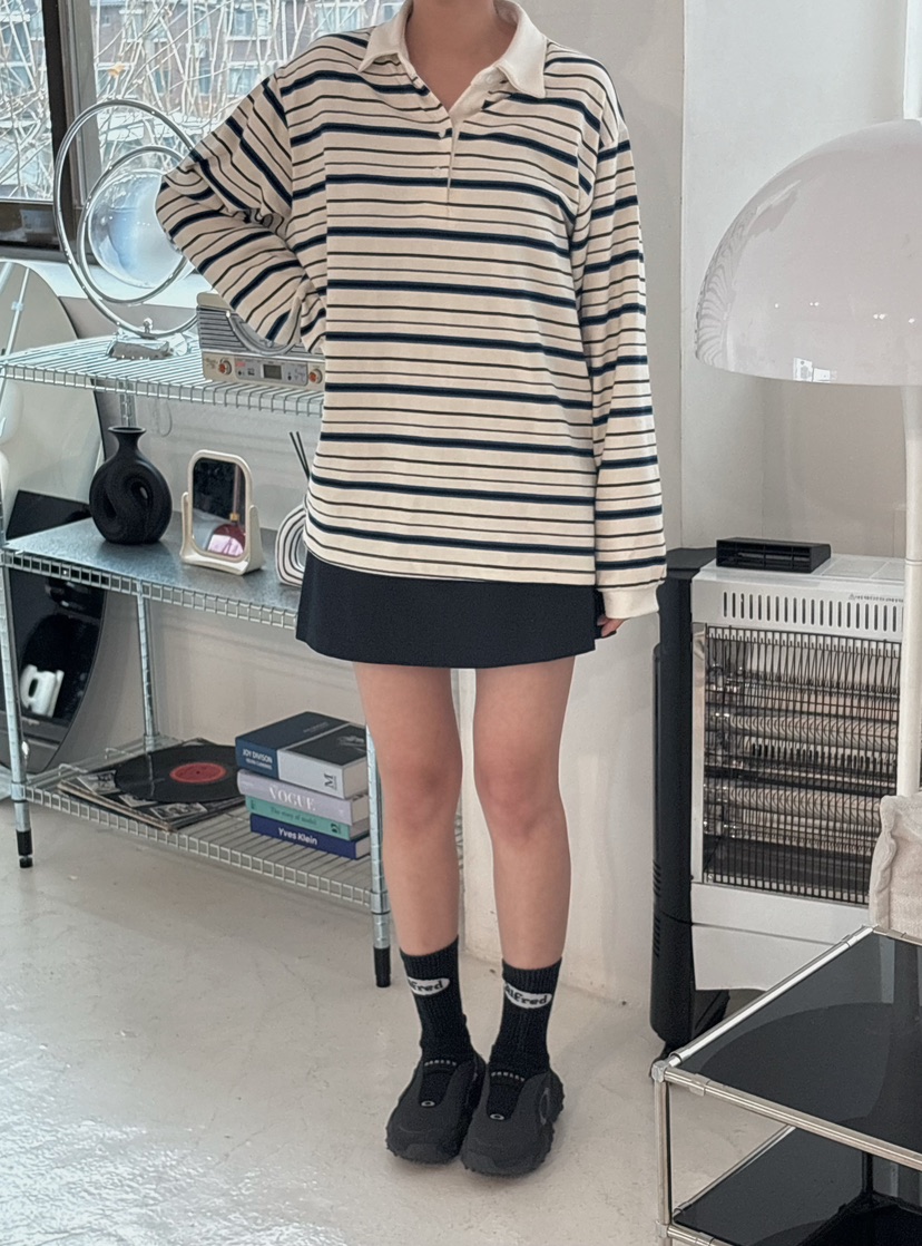 X-MOOD韓國直郵東大門實拍女裝新款25春夏人氣熱賣長袖T恤X-MOOD長袖T恤