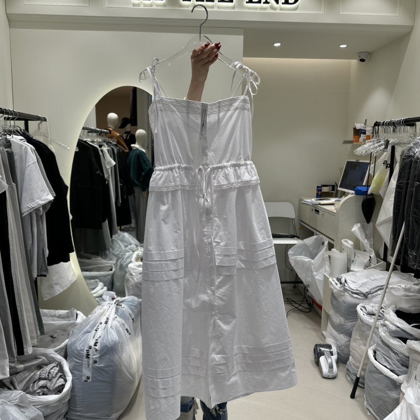 AT THE END直郵韓國代購女裝新品人氣推薦25春夏職業連衣裙AT THE END連衣裙