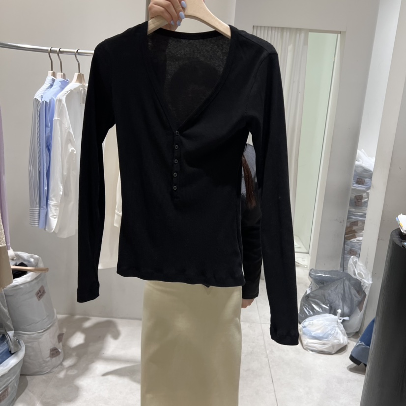 GLOW AND NYMPH直郵韓國代購女裝新品職業休閑真品長袖T恤GLOW AND NYMPH長袖T恤圖色2
