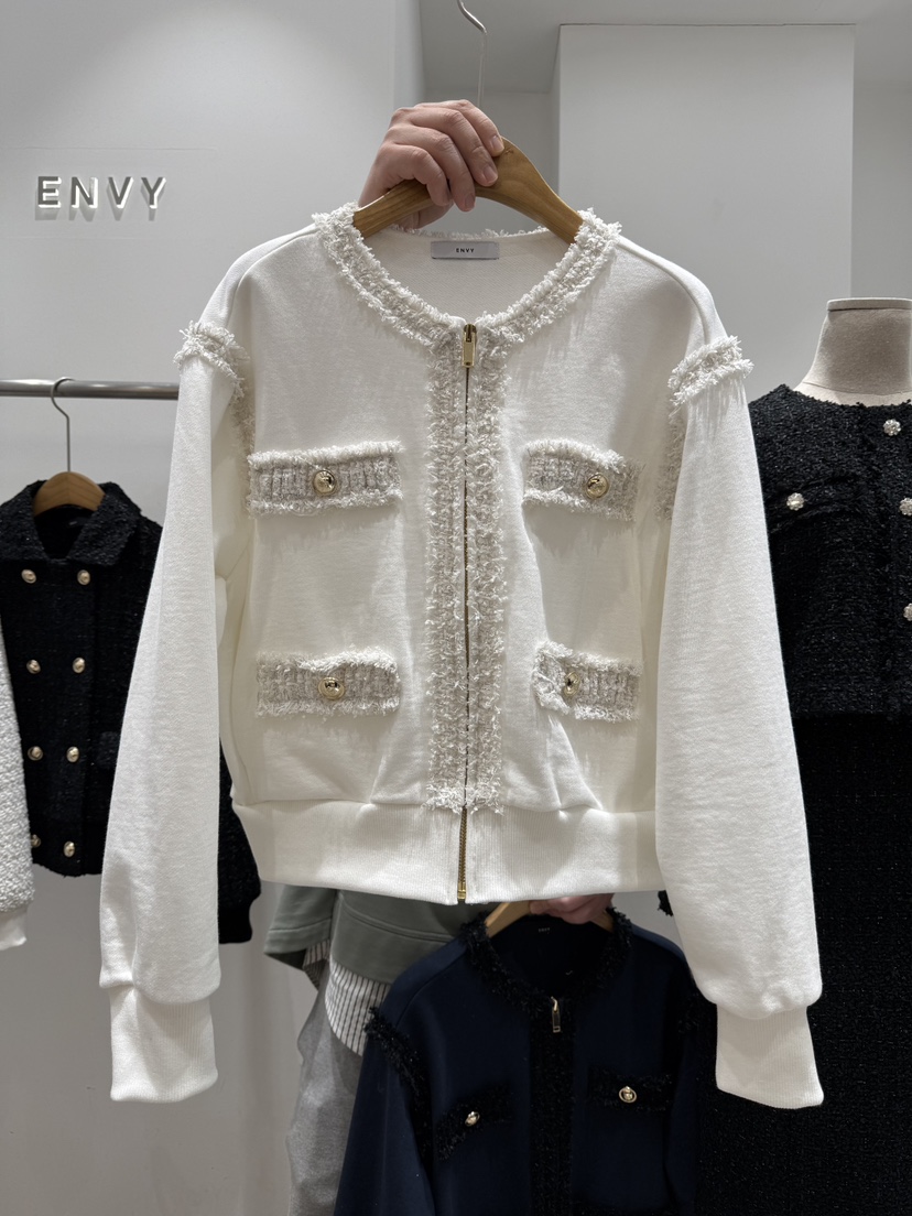ENVY直郵韓國代購女裝新品熱賣推薦25春夏時尚休閑人氣夾克ENVY夾克