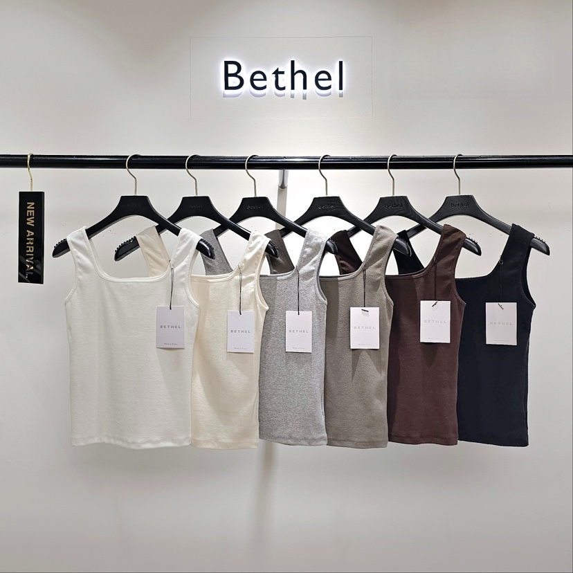 BETHEL韓國直郵女裝新款25春夏真品休閑職業推薦時尚吊帶背心BETHEL吊帶/背心