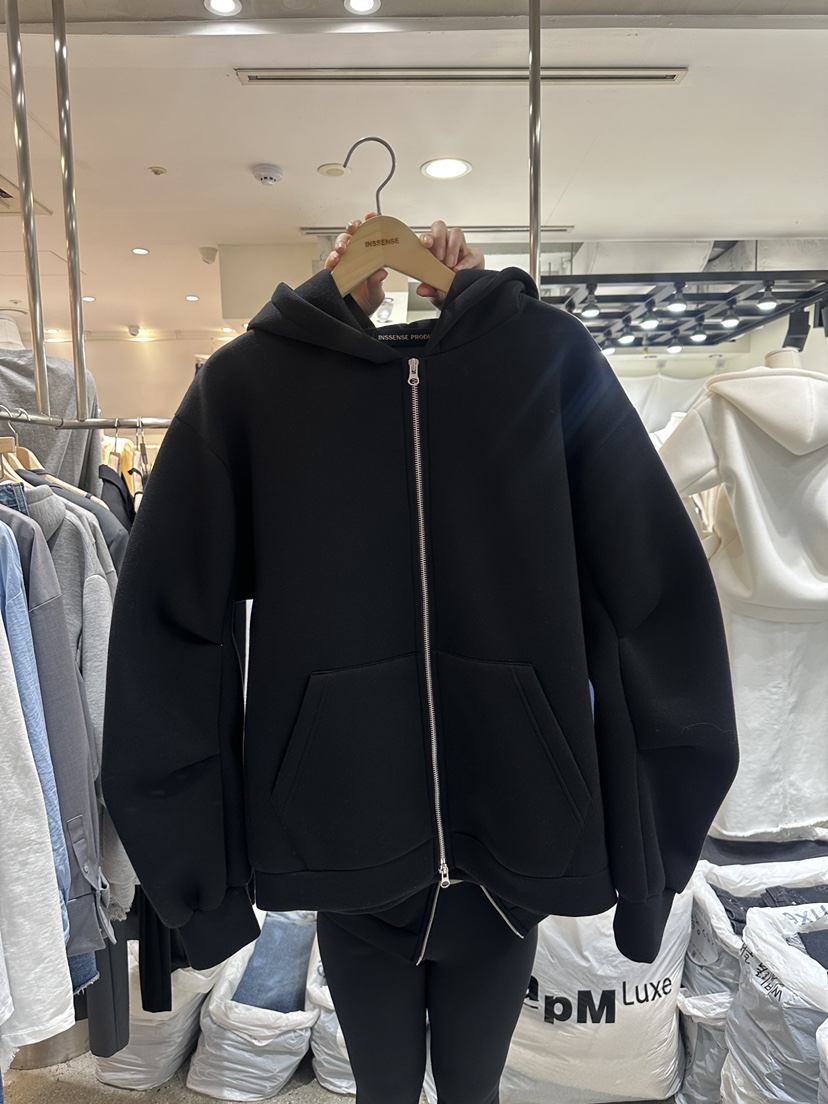 INSSENSE-A直郵韓國代購女裝新款休閑職業推薦人氣夾克連帽INSSENSE-A夾克圖色2