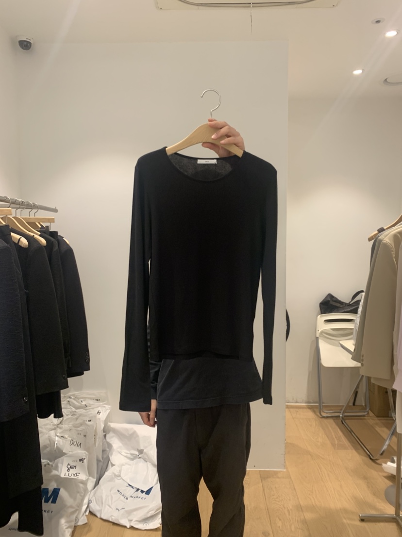 OUR-A直郵韓國代購女裝新品推薦真品休閑職業熱賣長袖T恤羊毛OUR-A長袖T恤圖色5