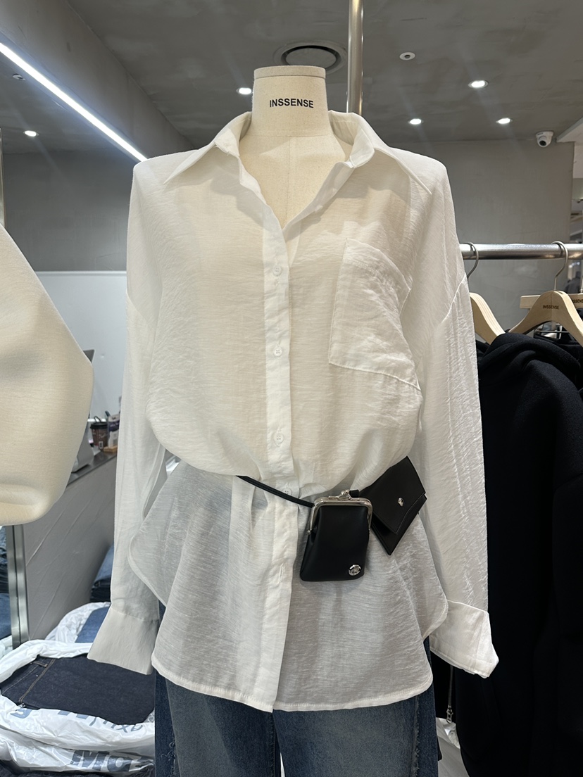 INSSENSE-A韓國直郵女裝新款真品人氣推薦休閑時尚襯衫蕾絲衫INSSENSE-A襯衫/蕾絲衫