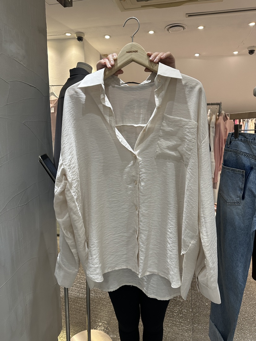 INSSENSE-A韓國直郵女裝新款真品人氣推薦休閑時尚襯衫蕾絲衫INSSENSE-A襯衫/蕾絲衫圖色2