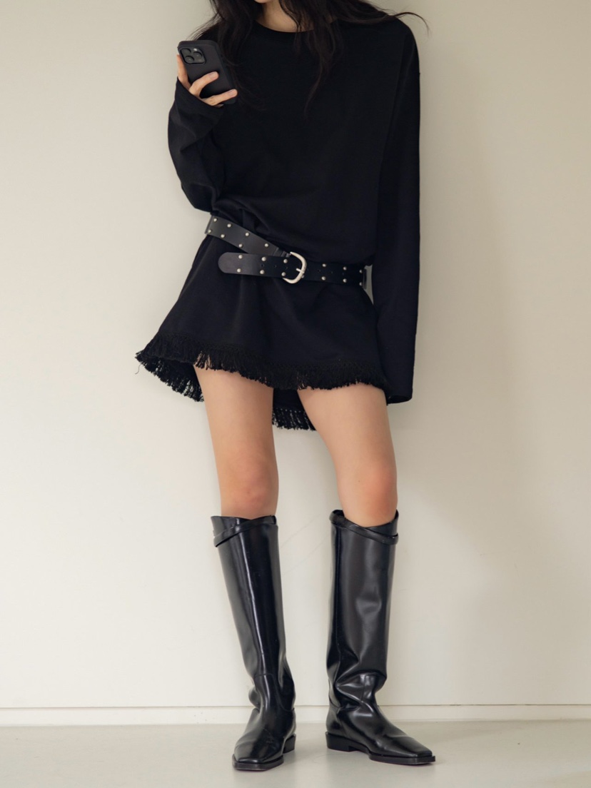 INSSENSE-A韓國直郵東大門代購女裝新款25春夏熱賣連衣裙流蘇INSSENSE-A連衣裙
