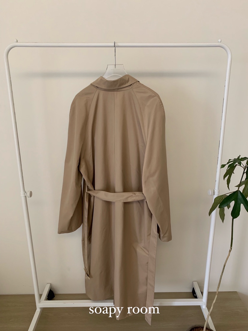 SOAPYROOM直郵韓國代購女裝新品25春夏時尚真品長款風衣含腰帶SOAPYROOM長款風衣