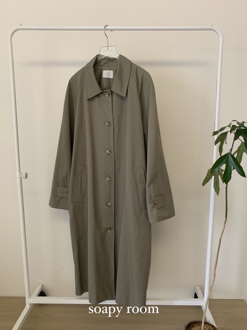SOAPYROOM直郵韓國代購女裝新品25春夏時尚真品長款風衣含腰帶SOAPYROOM長款風衣圖色2