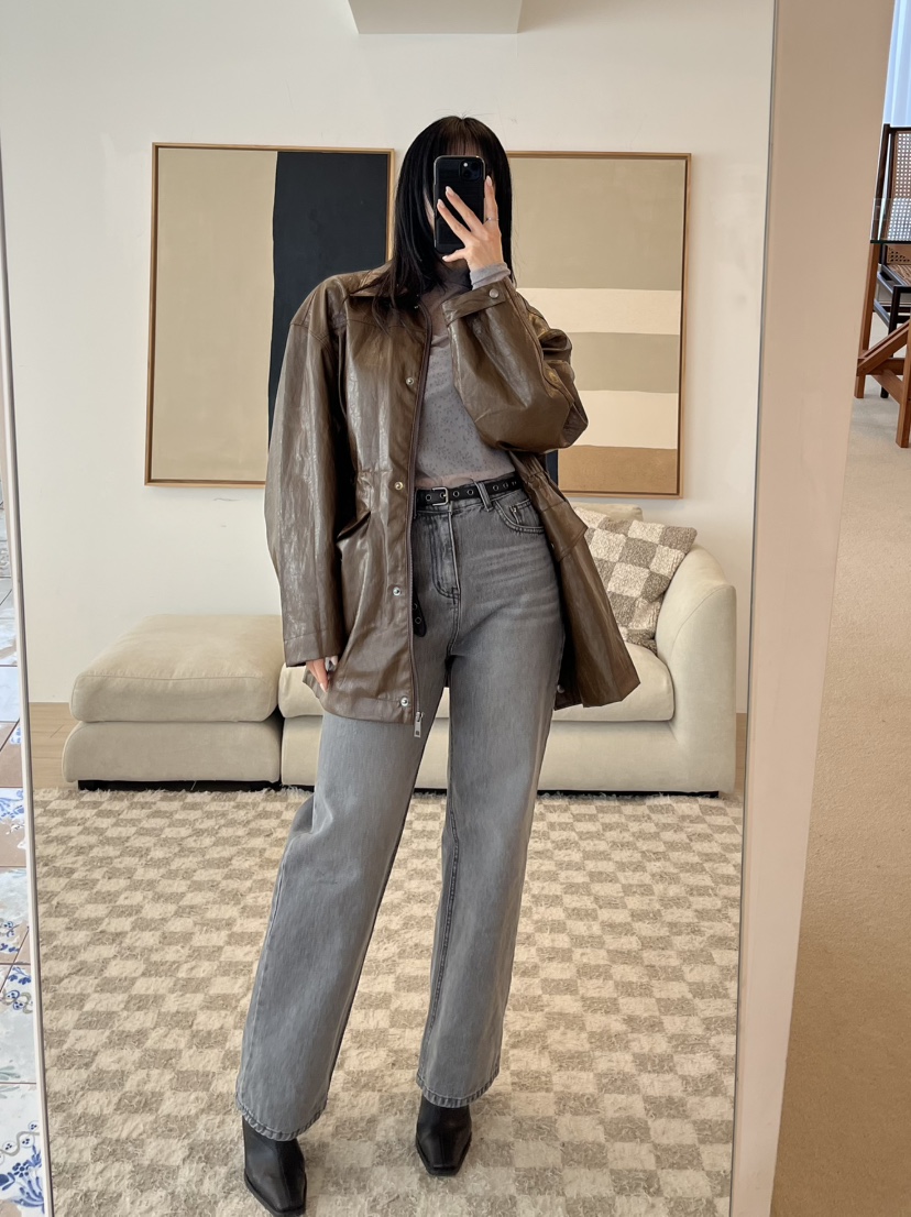 LEMATIN韓國直郵東大門實拍女裝新品推薦休閑25春夏夾克皮革LEMATIN夾克