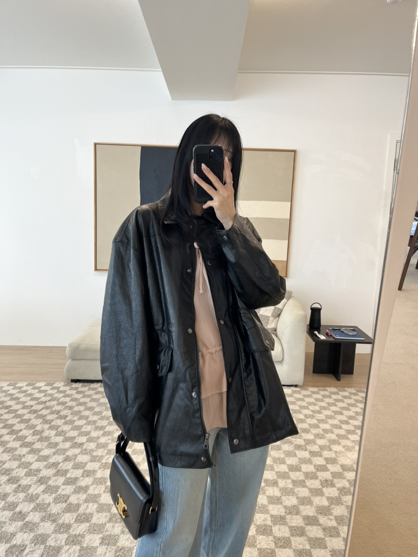 LEMATIN韓國直郵東大門實拍女裝新品推薦休閑25春夏夾克皮革LEMATIN夾克